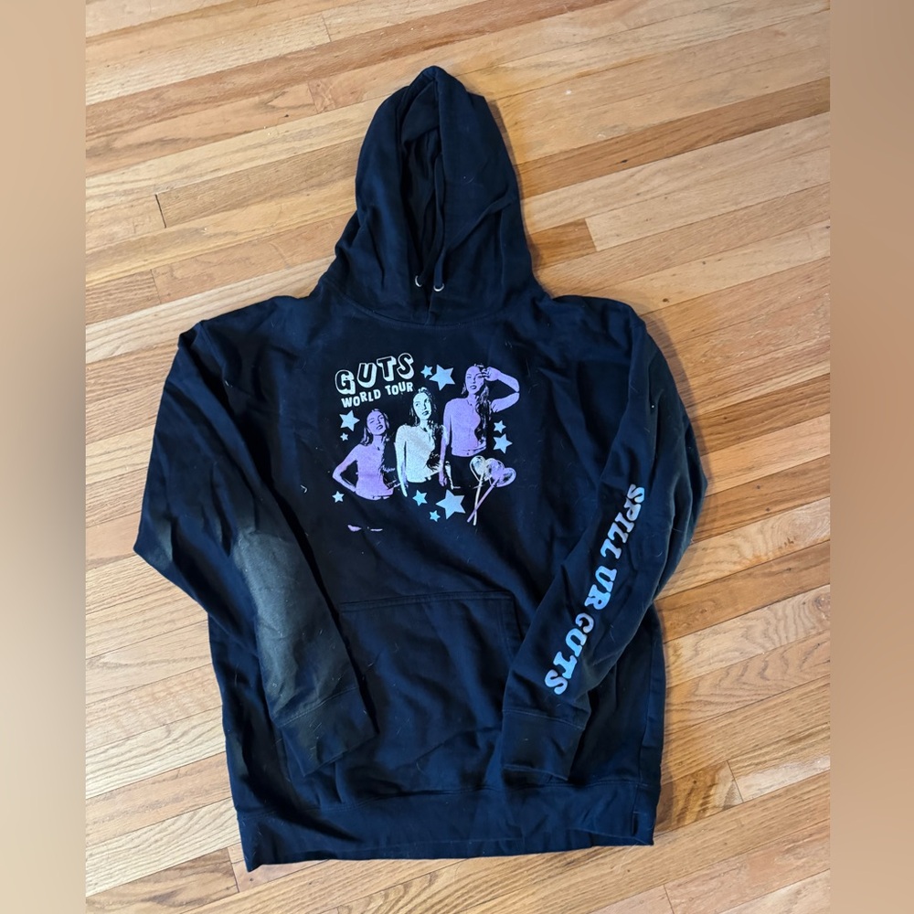 Olivia Rodrigo GUTS World Tour Hoodie Black XL